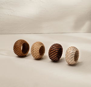 Anillos de servilleta de ratán natural de alta calidad, los más vendidos, diseño personalizado, 6 piezas, para decoración de fiestas navideñas y cenas. - Product Image 3