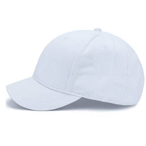Custom White 6-Panel Baseball <b>Cap</b> Unisex Fitted Canvas Casual Solid Color Children's <b>Hat</b> Four Seasons Wear Embroidery Silk - Product Image 6