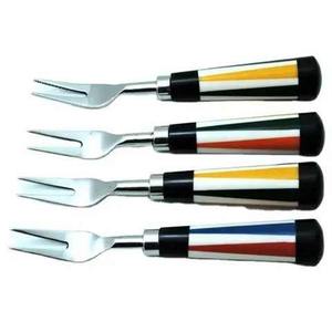 Ensemble de couverts de luxe en acier inoxydable avec manche en résine, finition miroir, pour mariage, restaurant et repas à domicile - Product Image 4