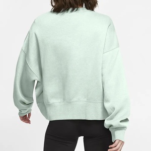 Logo personnalisé femmes sweat à manches longues de haute qualité 100% coton durable respirant tenue décontracté uni dames sweat - Product Image 2