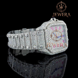 Best Quality Mossinate Stainless Steel <b>Watch</b> with Diamonds Gold and Silver Luxury Timepiece <b>for</b> Fashion Forward Individuals - Product Image 1