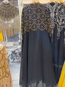 Caftán Abaya Marroquí de Dubái, Corte Recto y Ajustado, Maxi Vestido Bordado con Cuentas, Largo hasta el Suelo, Ecológico, para Fiestas y Eventos del Eid - Product Image 2