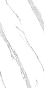 Azulejos de Porcelana de Primera Calidad, Color Blanco Atlántico, 600x1200mm, Inspirados en Mármol, Superficie Brillante, Antideslizantes y Resistentes al Desgaste, para Pisos - Product Image 3