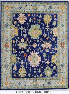 Alfombra Oriental Rectangular de Lana Anudada a Mano con Diseño Floral, Azul Multicolor, para Sala de Estar, Decoración del Hogar, Lavable, Pelo Mediano - Product Image 6
