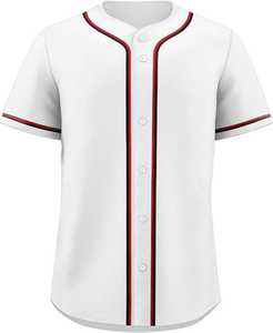 Nouveau Maillot de Baseball Décontracté pour Homme à Boutons, Respirant, Manches Courtes, Uniforme Sportif d'Équipe, Impression par Transfert Thermique, Ensembles Vierge - Product Image 3
