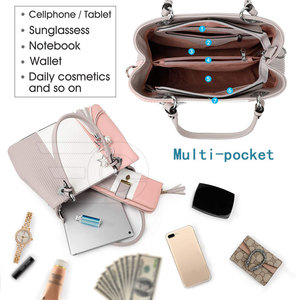 Bolsos de Cuero para Mujer, Bolsos de Mano de Lujo a la Moda, Bolsos de Hombro Suaves, Bolsos Elegantes, Artículos de Cuero Genuino de Alta Calidad - Product Image 5