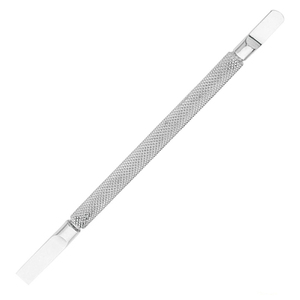 Pousse-cuticules professionnel en acier inoxydable double face, finition poli miroir, pour le retrait du vernis gel et les soins des cuticules - Product Image 5