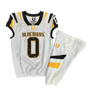 Maillot de football américain léger à faible MOQ, entièrement sublimé, en tissu mesh, pour hommes et jeunes, uniforme d'équipe de sport d'hiver, séchage rapide, devant. - Product Image 1