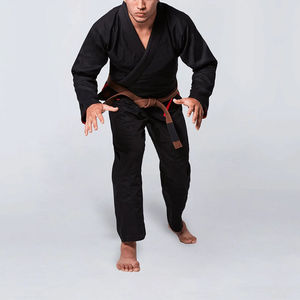 Kimono de Jiu-Jitsu BJJ personnalisé en coton tissé perlé de qualité supérieure, durable, léger et respirant, 340g, avec logo personnalisé pour arts martiaux - Product Image 3