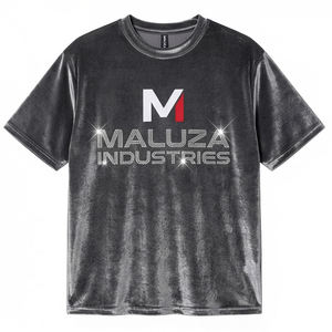 T-shirt à poche en coton épais, couleur unie, style workwear, qualité durable, détail poche avant, coupe décontractée oversize pour homme - Product Image 1