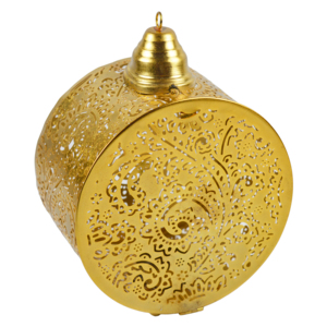 Beautiful Design Hanging T-light Holder With Gol Colored Finishing Design <b>Candle</b> Holder Indoor Villa <b>Dinner</b> and Wedding Parties - Product Image 1