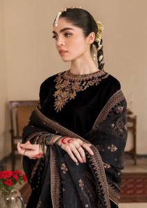 Trajes pakistaníes premium al por mayor, diseño personalizado, ropa de fiesta, material sólido, vestido étnico, estilo femenino, 3 piezas cosidas - Product Image 2