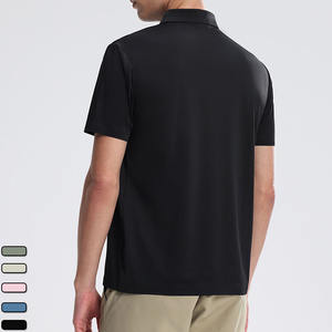 Camiseta Polo Casual para Hombre, Diseño Nuevo, Corte Ajustado, Logotipo Bordado, 100% Algodón, Transpirable, Manga Corta, Tallas Grandes, Buena Calidad - Product Image 6