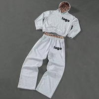 Ensemble de jogging deux pièces pour homme, à capuche, en polyester/coton, avec logo personnalisé, qualité supérieure, poids lourd