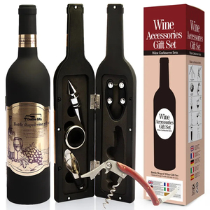 Ensemble d'ouvre-bouteilles à vin multifonctionnel, coffret de bar, support en forme de bouteille, ouvre-bouteille cadeau, accessoires de bar - Product Image 2
