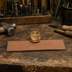Belt Embossing Roller for <b>Leather</b> Belts & Straps | Premium Brass Pattern Embossing Wheel | Professional Leathercraft <b>Tool</b> Use - Product Image 2