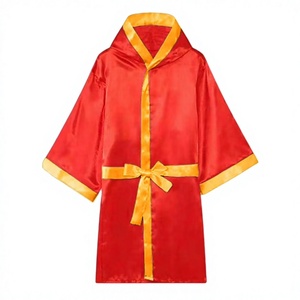 Robe en soie blanche à capuche unisexe pour adultes, vêtements d'arts martiaux, coupe régulière, respirante, veste de karaté, articles en stock - Product Image 2