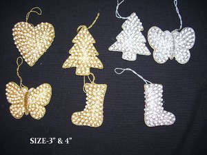 Hot Sale Handmade Christmas <b>Tree</b> Ornament Embroidered Pearl Butterflystarshoes <b>Stars</b> <b>for</b> a Festive Holiday Decor - Product Image 4
