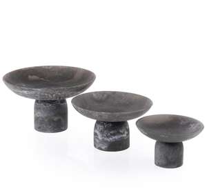 Bol en résine avec pieds pour dattes, bonbons et desserts, cadeaux Ramadan et Aïd, bol de service en résine ambrée, vaisselle, décoration intérieure, vente en gros d'usine - Product Image 4