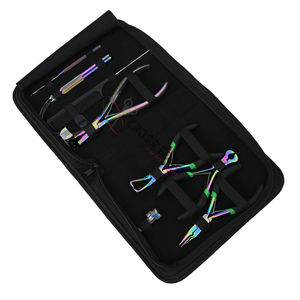 Rainbow Hair Extension Tools Set Hair Extension Pliers Pulling Hook 2 Loop Tools TapeIn Plier Keratin <b>Cutter</b> Parting Finger Comb - Product Image 1