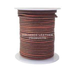 Antique 100% Pure Leather Cord Custom Sizes DIY Jewelry Braiding Lacing Craft Accessories Beads Findings Packaged Bag RELIANCE - Product Image 3