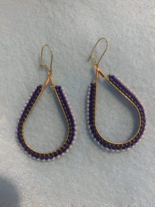 Boucles d'oreilles pendantes brodées de perles américaines, style classique, unisexe, multicolores, taille personnalisée, pour occasions festives - Product Image 5