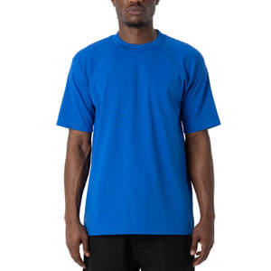 T-shirts oversize pour hommes, style vintage, en coton épais, pour la gym, coupe ample, manches courtes, avec poche. - Product Image 1