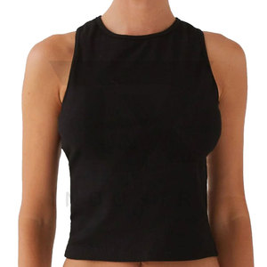 Camiseta sin Mangas para Mujer, Superventas, de la Mejor Calidad, Tejida en Algodón/Bambú, Estilo Deportivo con Logotipo Frontal, Transpirable y Ecológica - Product Image 3