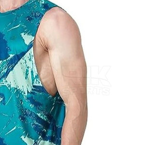 เสื้อกล้ามซับลิเมชั่นสั่งทำพิเศษสำหรับฤดูร้อน เสื้อผ้าลำลองสำหรับออกกำลังกาย ฟิตเนส ยิม โยคะ สำหรับผู้ชาย พร้อมเสื้อกล้ามซับลิเมชั่น - Product Image 6