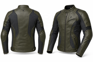 เสื้อแจ็คเก็ตมอเตอร์ไซค์ X Textile & Leather |   ดำ เขียว น้ำเงิน น้ำตาล |   ผู้ผลิต OEM ODM |   คุณภาพการออกแบบระดับพรีเมียม |   ชุดแข่งรถ | - Product Image 3