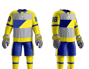 Uniforme de Hockey sobre Hielo en Oferta, 100% Poliéster, con Logotipo Personalizado, para Uso Casual, Transpirable, OEM - Product Image 6