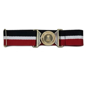 เข็มขัดหนังแบบปรับได้สำหรับงานพาเหรดและพิธีการ พร้อมตัวปรับโลหะ - Product Image 1