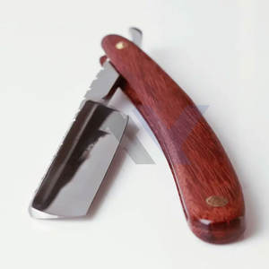 Navaja de Afeitar Recta de Alta Calidad para Hombre, Mango Metálico Elegante con Recubrimiento de Papel, Nuevas Navajas de Afeitar Desechables, Cuchilla para Afeitar la Cara - Product Image 1