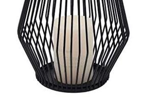 Nouvelle Arrivée 2026 Lanterne en Métal et Verre Écologique avec Finition Noire pour Bougies, Idéale pour l'Extérieur et la Maison - Product Image 2