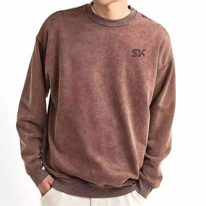 Sudadera con Efecto Ácido Fabricada en Pakistán, Ropa Casual, Sudadera con Efecto Ácido con Logotipo Personalizado - Product Image 1