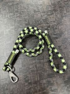 Laisse pour chien en nylon robuste FHS, motif écossais, laisse d'entraînement durable, taille moyenne et grande, style moderne, laisse à glissière - Product Image 2