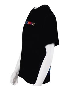 เสื้อยืดพรีเมียมสีดำ 100% ผ้าฝ้าย พิมพ์ลายเรนโบว์ FEARNOMORE แบบสกรีนซิลค์สกรีน  สำหรับสตรีทแวร์  ใส่ได้ทั้งชายและหญิง ระบายอากาศได้ดี  สั่งทำได้จำนวนมาก - Product Image 3