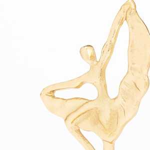 High quality Gold Plated Ballerina Figurine Sculpture Contemporary Artistic Tabletop Ornament Living Room Decor - Product Image 5