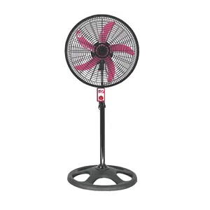 18-Inch High-Speed Colorful Electric Air Cooling Tower Pedestal Fan Mechanical Control Metal AC Hotel Garage RV Commercial