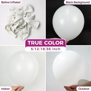 100 Pack 12 Inch <b>White</b> Latex Helium <b>Balloons</b> for Party for New Year Christmas Birthday Engagement or Bridal Events - Product Image 2