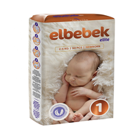 Pañales Desechables para Bebé Elbebek Elite, Tela No Tejida Estampada, Suaves, Transpirables, con Protección Contra Fugas, NB/S/M/L/XL - Alta Calidad
