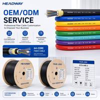 Kabel Serat Optik Multimode OM4 64 Core Indoor dengan Jaket PVC untuk Kabel Inti Data Center