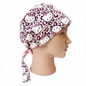 Chapeau d'infirmière tissé à cheveux longs avec boutons pour usage hospitalier - Product Image 4