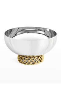 Party <b>snack</b> tray, metal bowl set, stainless steel bowl, gold plated serving tray, luxury serving set, - Product Image 5