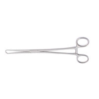 Assortiment de tenacules chirurgicaux gynécologiques Schroeder Braun 9,5 pouces en acier inoxydable à double crochet