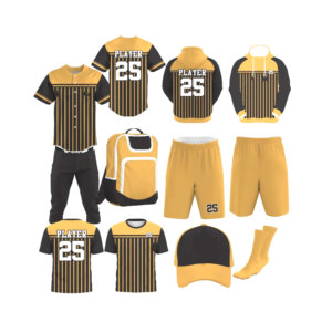Ensemble uniforme de baseball respirant de haute qualité pour hommes, maillot et pantalon de softball et de baseball sublimés à col boutonné pour jeunes - Product Image 2