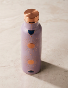 Botella de Agua de Cobre Esmaltada Artesanal con Diseño de Sol Mauve, Lujosa, Ayurvédica, para Fitness, Ecológica, Contenedor de Bebidas, OEM - Product Image 2