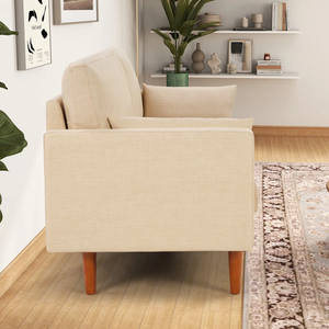 <b>SOFA</b> LOUNGE SET Mid-Century from Vietnam Sectional <b>Sofa</b> style High Density <b>Sponge</b> Pillow Back Metal/Wood Deep Seating - Product Image 5
