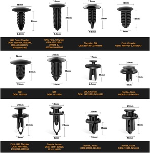 Fabrika evrensel 240 adet bağlantı elemanları perçin çeşitli otomatik itme tampon tutucu klipler kiti ile klip <span class=keywords><strong>s</strong></span>ökücü aracı - Product Image 2