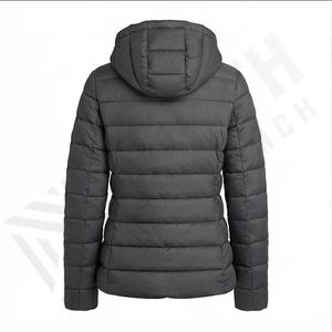 2025 femmes grande taille hiver doudoune nouveauté bas prix respirant Parka fermeture à glissière plaine teint Techniques veste - Product Image 3